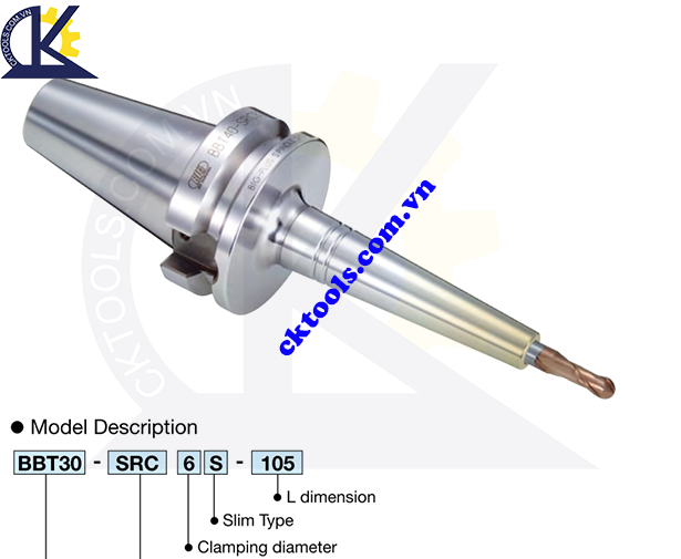 Đầu kẹp dao BIG DAISHOWA BBT30-SRC6S-105 , Holder BIG DASHOWA BBT30-SRC6S-105 , SHRINK CHUCK BBT30-SRC6S-105