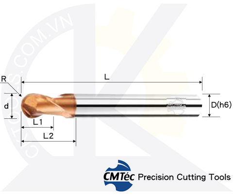 Dao phay CMTec NEB2, Dao phay cầu CM Téc NEB2