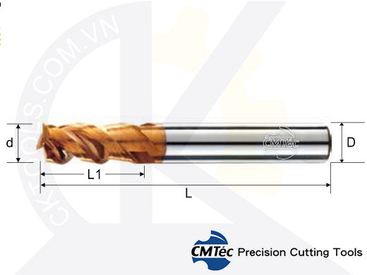 Dao phay CMTec CEP3, Dao phay thép CMTéc CEP3