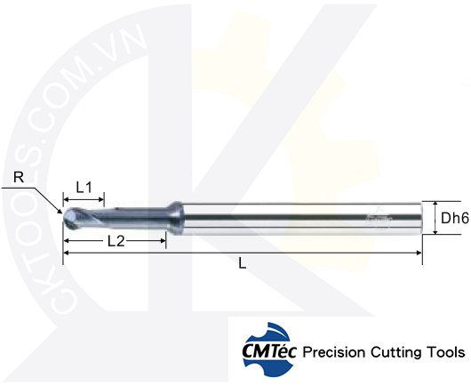 Dao phay CMTec MEBN2, Dao phay cầu CMTéc MEBN2