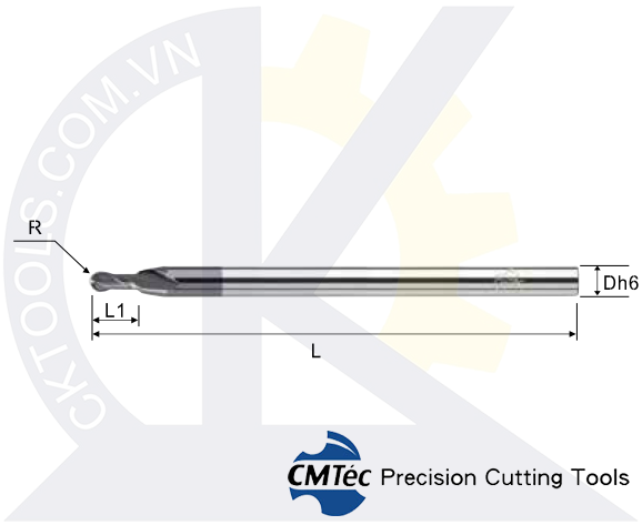 Dao phay CMTec MEBYS2, Dao cầu phay thép CMTéc MEBYS2