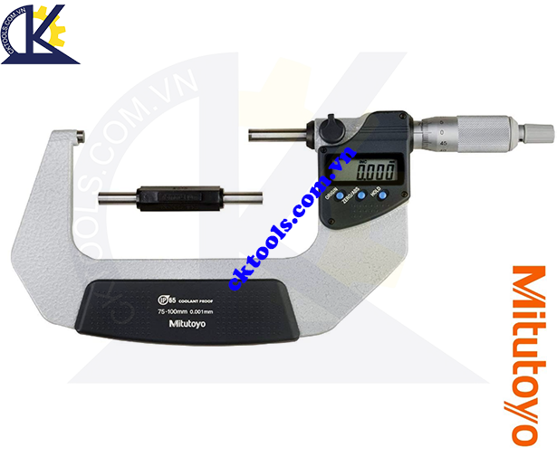 Panme Mitutoyo 75-100mm/0.001mm, Panme đo ngoài Mitutoyo 75-100mm/0.001mm, Panme điện tử Mitutoyo 75-100mm/0.001mm, Panme đo ngoài điện tử Mitutoyo 293-243-30 75-100mm/0.001mm(SPC)