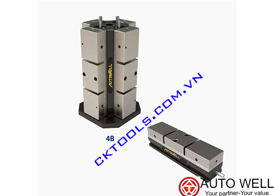 Ê tô hợp kim nhôm loại đôi kiểu Tombstone AQS-1250, Eto AQS-1250, E TO AQS-1250, ETO AUTO WELL AQS-1250, Ê Tô Auto well AQS-1250