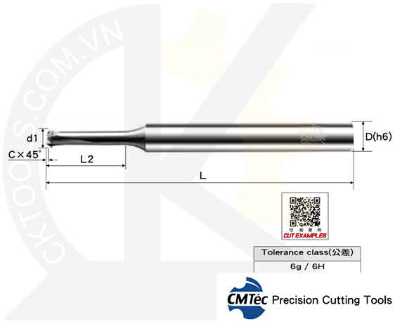 Dao phay ren hợp kim CMTec MSHIA1-MSHIA2-MSHIA3, Dao phay ren CMTéc MSHIA1-MSHIA2-MSHIA3