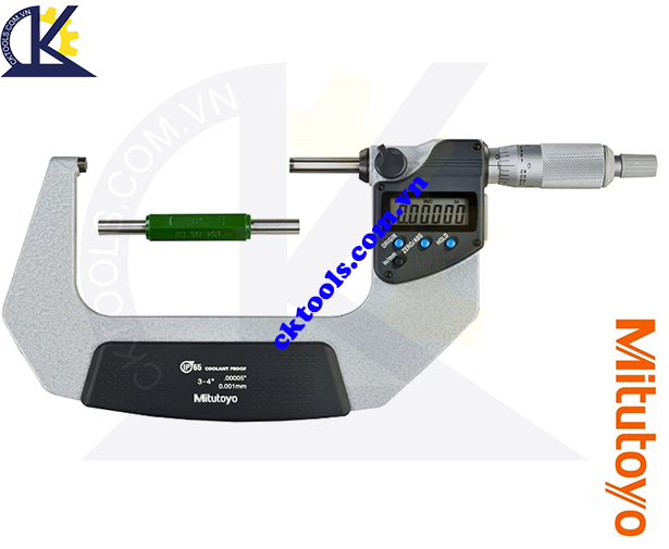Panme Mitutoyo 3-4'/75-100mm/0.001mm, Panme đo ngoài Mitutoyo 3-4'/75-100mm/0.001mm, Panme điện tử Mitutoyo 3-4'/75-100mm/0.001mm, Panme đo ngoài điện tử Mitutoyo 293-343-30 3-4'/75-100mm/0.001mm
