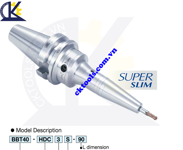 Đầu kẹp dao BIG DAISHOWA BBT40-HDC3S, Holder BBT40-HDC3S, HYDRAULIC CHUCK BBT40-HDC3S