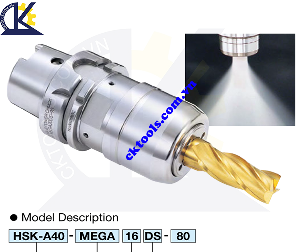 Đầu kẹp dao  BIG DAISHOWA  HSK-A63-MEGA16DS-80A  , -MEGA20DS-90A , - 120A , -MEGA25DS-100A , -MEGA32DS -105A    , MEGA  DOUBLE POWER CHUCK   HSK-A63-MEGA16DS-80A  , -MEGA20DS-90A , - 120A