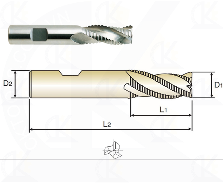 Dao phay nhôm YG E5711, Dao phá nhôm YG E5711