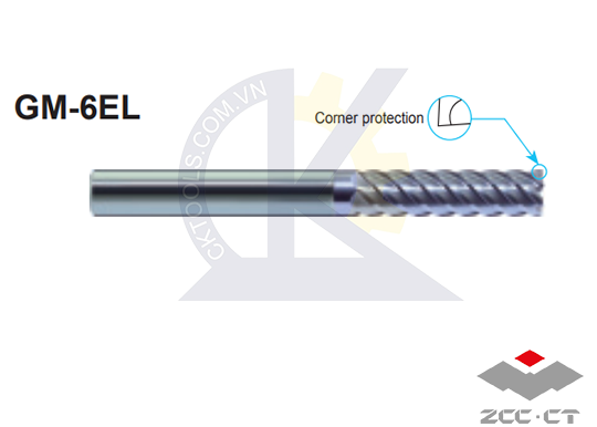 Dao phay  ZCCCT  dòng  GM-6EL-D6.0 , GM-6EL-D8.0 , GM-6EL-D10.0  , Dao phay  ngón hợp kim  ZCC.CT  GM-6EL-D6.0 , GM-6EL-D8.0 , GM-6EL-D10.0 