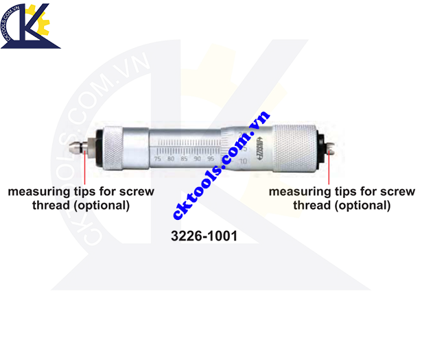  Panme đo trong  dạng ống  INSIZE  3226-1001 ,  INTERNAL SCREW THREAD  MICROMETERS  3226-1001